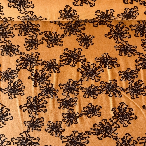 Jersey Blumen senfgelb